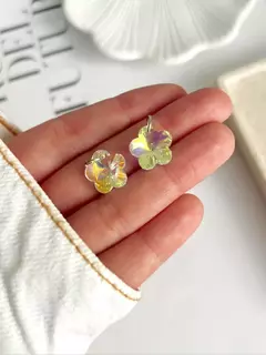 DIJE MINI FLOR C-ARGOLLA CRISTAL AB