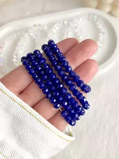 PULSERA SHINE AZUL (LISO) - AHORA VISTE FINO