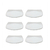 Plato playo cuadrado blanco postre
