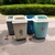 Cesto de basura con tapa vaiven de 5lt