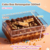 CAKE BOX RETANGULAR C/ TAMPA (500 ml) UN
