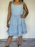 VESTIDO SOLERO DE JEAN "ALMA" Celeste - comprar online