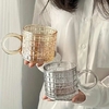 taza facetada de vidrio alto impacto resistente x1 s/elección