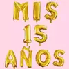 kit globos mis 15 años color fucsia
