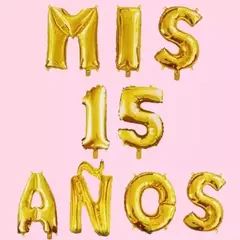 kit globos mis 15 años color fucsia