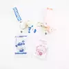 Llavero porta tarjetas azul