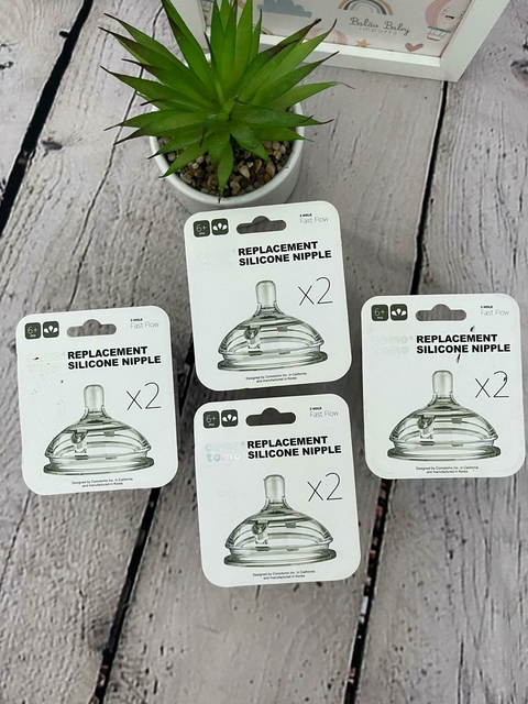 Bico De Mamadeira Comotomo Fluxo Rápido 6M+