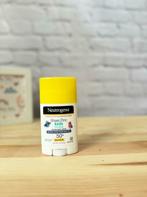 Protetor Solar Bastão Neutrogena Sheer Zinc Kids Mineral 50+