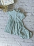 Vestido Oxford de malha listrada para bebês meninas - Balão Baby Imports