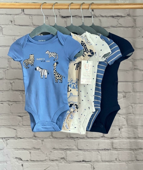 Kit body bebê 5 peças Carter's