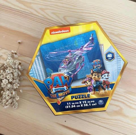 PAW Patrol the Movie, quebra-cabeça de 48 peças para crianças