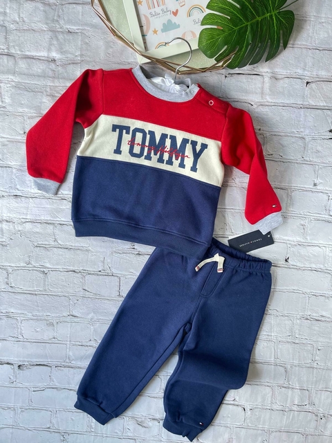 Conjunto em Moletom Baby Tommy Hilfiger