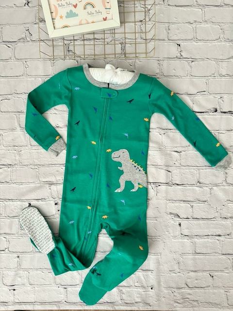 Macacão pijama infantil dinossauro verde | Carter's