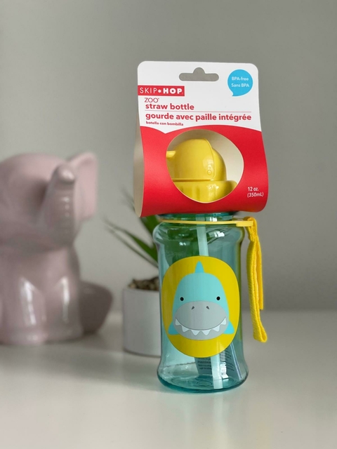 Garrafa Infantil Flip Zoo Tubarão Skip Hop 385Ml