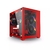 Gabinete Gamer Forcefield Red Magma - Frontal e Lateral Em Vidro PCYES