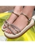 Birk Papete sandália feminina Infantil Menina com Brilho Strass