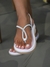 Birk papete rasteira sandália feminina conforto com dedeira Infinity Strass Brilho - comprar online