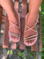 Birk papete rasteira sandália feminina conforto ABS regulagem modelo Isabel Strass e Brilho