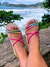 Birk papete rasteira sandália feminina conforto ABS regulagem modelo Isabel Strass e Brilho - Pripper Shoes