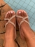 Birk papete rasteira sandália feminina com Strass Brilhos Cruzados