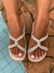 Birk papete rasteira sandália feminina com Strass Brilhos Cruzados