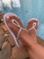 Birk papete rasteira sandália feminina conforto com dedeira Infinity Strass Brilho - comprar online