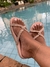 Imagem do Birk papete rasteira sandália feminina com Strass Brilhos Cruzados