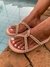 Birk papete rasteira sandália feminina com Strass Brilhos Cruzados na internet