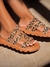 Imagem do Birken Papete Sandália Conforto Feminina Luxo Modelo Estampa de Onça Animal Print