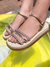 Imagem do Birk Papete sandália Mãe e Filha Feminina com Brilho Strass Off White Branca Infantil e Adulto