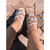 Birk papete rasteira sandália feminina conforto com ABS com brilho e strass - comprar online