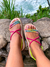 Birk papete rasteira sandália feminina conforto ABS regulagem modelo Isabel Strass e Brilho - Pripper Shoes