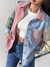 A PEDIDO - Campera Cazadora Retro Combinada Larga - Valanto