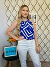 BLUSA COM GOLA TRANÇADA