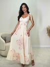 VESTIDO LONGO ESTAMPA COM FLORES