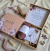 Caixa convite para padrinhos de casamento completa com manual, gravata e pulseira 15x15x5cm em MDF