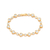 Pulseira corações banhada a ouro 18k com zircônias