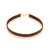 Choker de couro sintético banhado a ouro 18k
