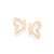 Brinco borboleta banhado a ouro 18k