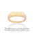 Aliança personalizável banhada a ouro 18k