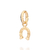 Pingente ferradura banhado a ouro 18k