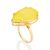 Maxi anel gota banhado a ouro 18k com cristal fúsion - comprar online