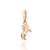 Pingente cavalo banhado a ouro 18k