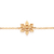 Pulseira com pingente floco de neve banhada a ouro 18k com zircônias na internet