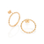 Brinco círculo torcido banhado a ouro 18k - comprar online