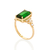 Anel skinny formatura banhado a ouro 18k com cristal e zircônias - loja online