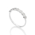 Anel skinny com zircônias de prata maciça 925 - comprar online