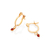 Brinco argola banhado a ouro 18k com cristais - comprar online