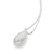 Pingente gota de prata maciça 925 com zircônias - comprar online