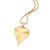 Pingente folha ondulada banhado a ouro 18k - comprar online